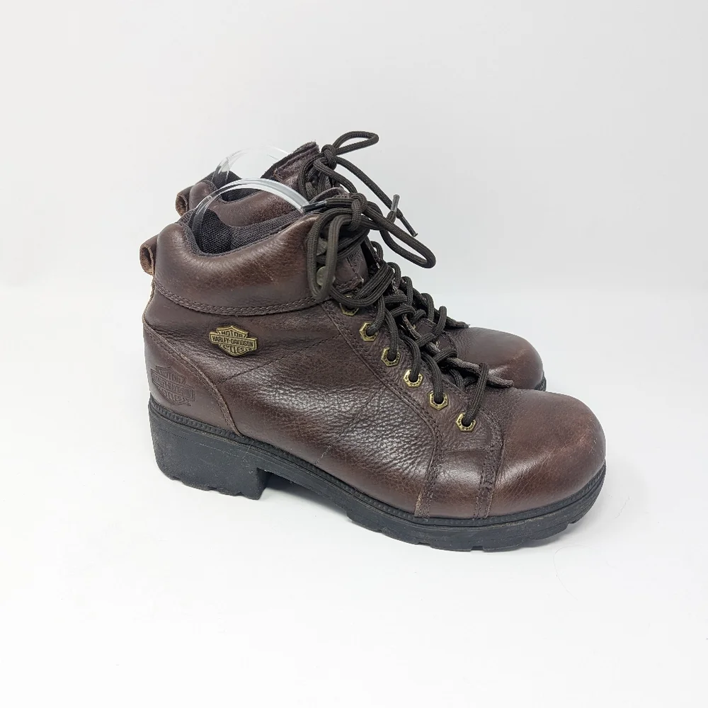 Harley Davidson Leather Motorcycle Boots 84282 U.S. 10